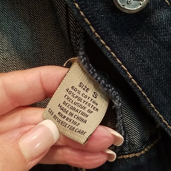 Earl Jean NEW denim jacket-NWOT! - Picture 4 of 5